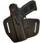 B18 Funda de Cuero para CZ 75 P-07 Duty negra VlaMiTex