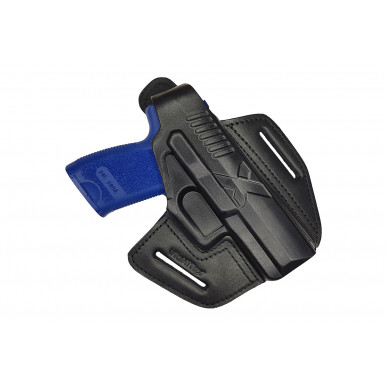 Leather Holster for H&K P10 USP Compact OWB – Right-Handed with Snap Button