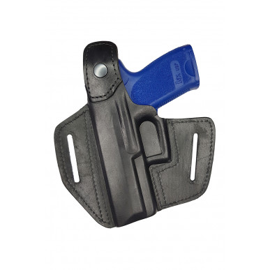 Heckler & Koch (P10) USP Compact OWB Leder Holster – Rechtshänder mit Druckknopf