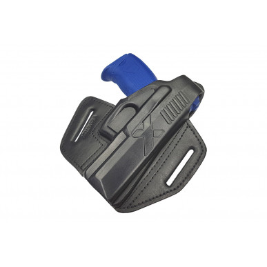 Funda de cuero para H&K P2000 OWB - Diestros con botón de presión