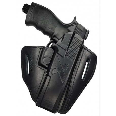 U24 Holster en cuir pour Umarex T4E HDP 50 Noir VlaMiTex