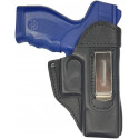 IWB 3 Leder Holster für Taurus PT 24 Schwarz versteckte Trageweise VlaMiTex