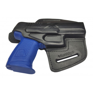Leather Holster for H&K P2000 OWB – Right-Handed with Snap Button