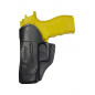Funda de Cuero IWB 3 para Taurus TH9 Negro Transporte Oculto VlaMiTex