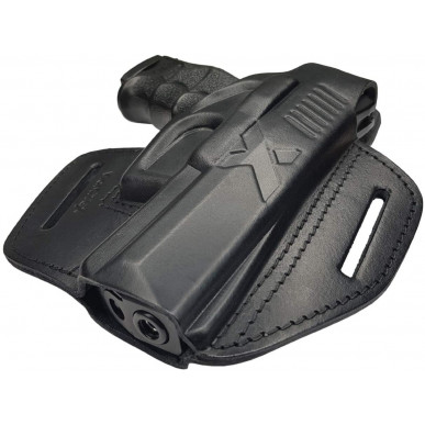 Coldre de Couro para H&K P30 OWB – Destro com Botão de Pressão