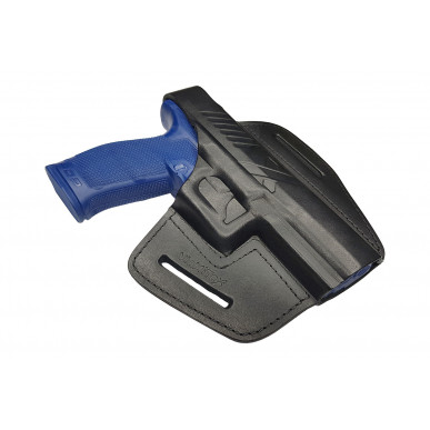 B2 Кожен кобур за Walther PDP цевка 5 инча черен VlaMiTex