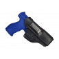 IWB 7 Leder Holster für Walther Q5 Match schwarz VlaMiTex