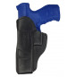 IWB 7 Leder Holster für Walther Q5 Match schwarz VlaMiTex