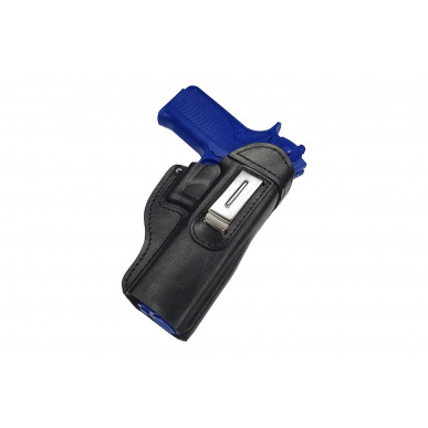 IWB 7 Leather Holster for Smith & Wesson 4506 Black VlaMiTex