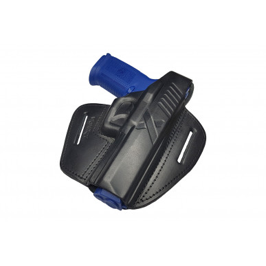 נרתיק עור לאקדח FN FNS 5 אינץ' OWB – ליד ימין עם כפתור לחיצה