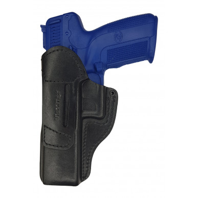 IWB 가죽 홀스터 FN FNS – 은닉, 견고, 검정