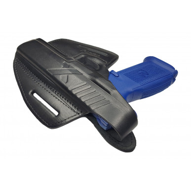 נרתיק עור לאקדח FN FNS 5 אינץ' OWB – ליד ימין עם כפתור לחיצה