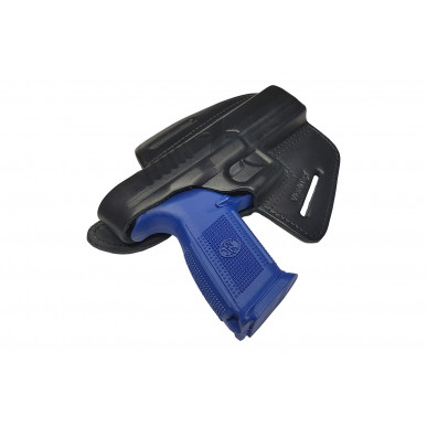 Leder Holster für FN FNS 5 Zoll OWB – Rechtshänder mit Druckknopf