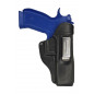 Funda de Cuero IWB 7 para CZ SP01 negra VlaMiTex