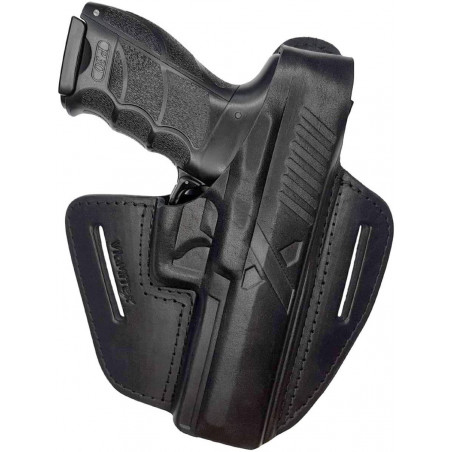 Leder Holster für Heckler & Koch P30L OWB – Rechtshänder mit Druckknopf