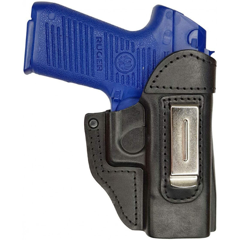 Funda de Cuero IWB 6 para Ruger P95 DAO negra VlaMiTex