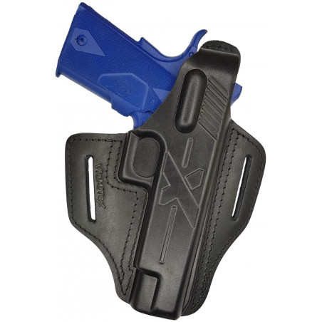Leder Holster für Kimber 1911 OWB – Rechtshänder mit Druckknopf