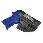 IWB 5 Leather Holster for Smith & Wesson 6906 Black VlaMiTex