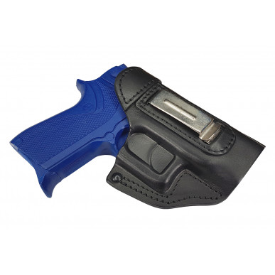 IWB 5 Leather Holster for Smith & Wesson 6906 Black VlaMiTex