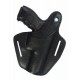 B2Li Leder Gürtel Holster für Glock 21 schwarz für Linkshänder