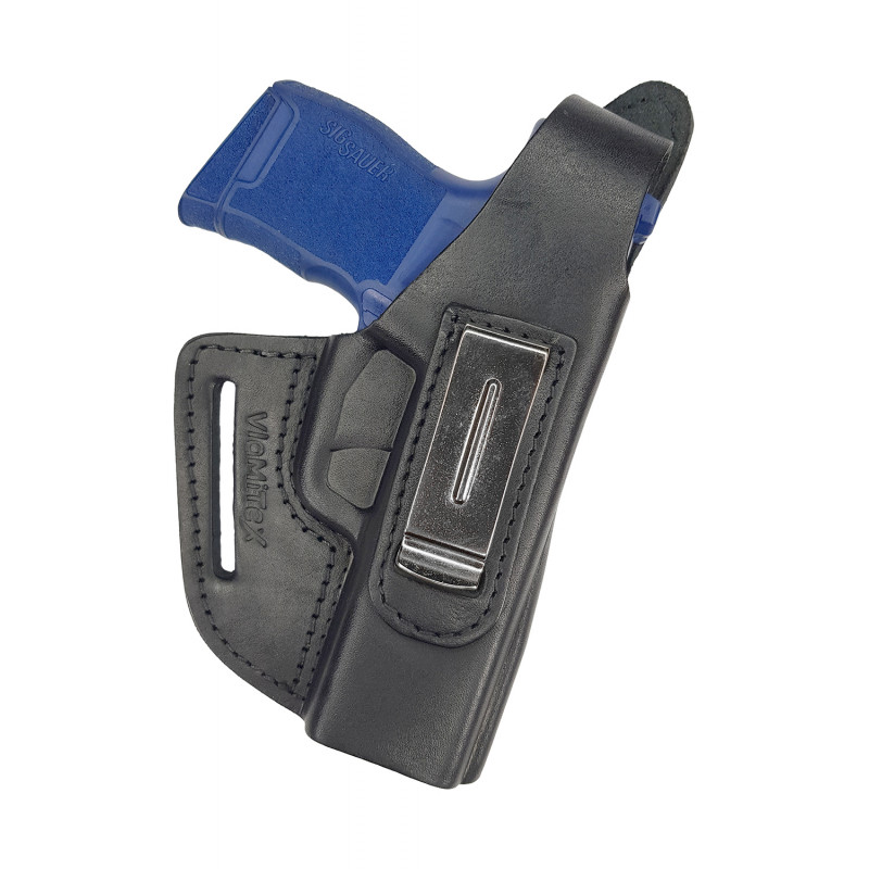 OWB / IWB 4-4 Leather Holster for Sig Sauer P365XL Black VlaMiTex OWB / IWB 4-4 Leather Holster for Sig Sauer P365XL Black VlaMiTex