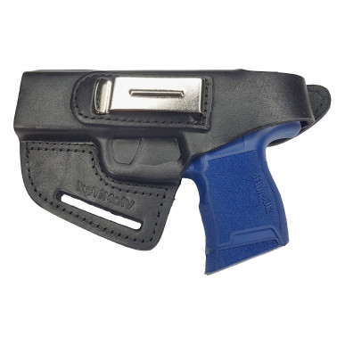 OWB / IWB 4-4 Leather Holster for Sig Sauer P365XL Black VlaMiTex