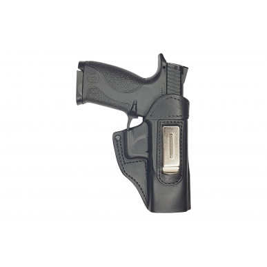 IWB 4 Leder Holster für Smith & Wesson M&P9 schwarz VlaMiTex