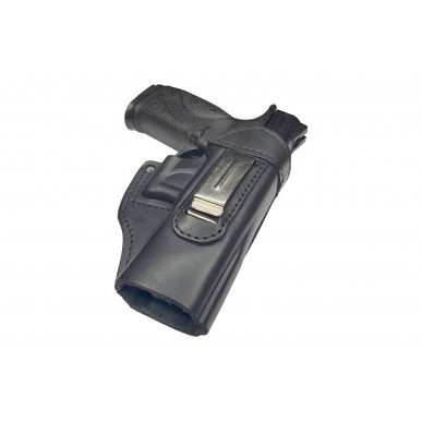 IWB 4 Leather Holster for Smith & Wesson M&P45 Black VlaMiTex