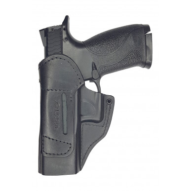 IWB 4 Leather Holster for Smith & Wesson M&P45 Black VlaMiTex