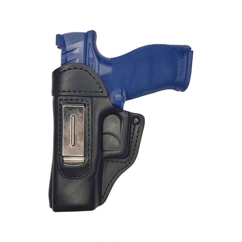IWB 3Li nahkakotelo Walther PDP piippu 4 tuumaa musta vasenkätisille