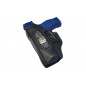 Funda de Cuero IWB 3Li para Walther PDP Cañón de 4 Pulgadas Negra para Zurdos