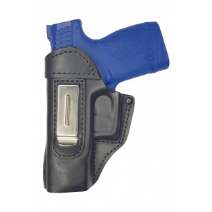 IWB 3Li Holster en cuir pour Smith & Wesson MP 9 Compact pour gauchers – vue de face
