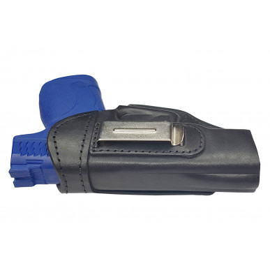 IWB kožené pouzdro pro SW MP 9 Compact – levák, ploché a robustní