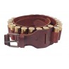 J7 Leather Bandolier Cartridge Belt 12 caliber Brown VlaMiTex
