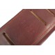 J6 Bolso/estuche para cartuchos de piel auténtica calibre 12 marrón VlaMiTex