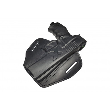 Funda de cuero para Umarex T4E HDP 50 OWB – Diestros con botón de presión