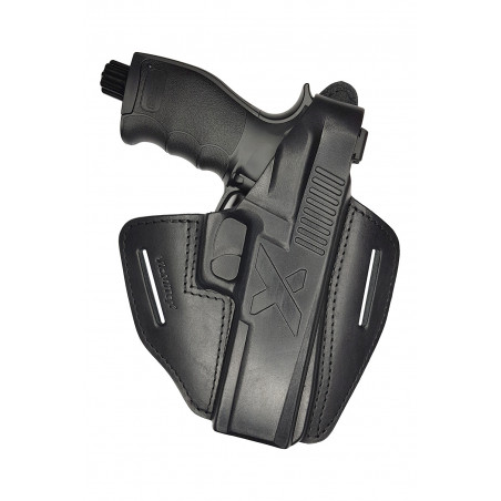 Leather Holster for Umarex T4E HDP 50 OWB – Right-Handed with Snap Button