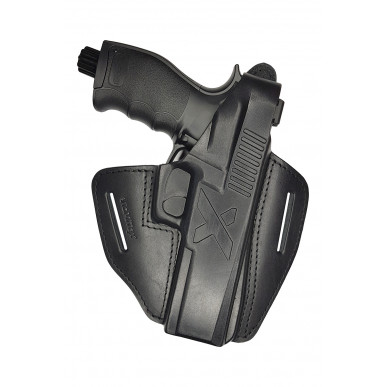 Funda de cuero para Umarex T4E HDP 50 OWB – Diestros con botón de presión