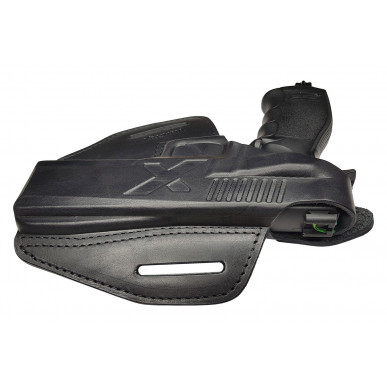 Funda de cuero para Umarex T4E HDP 50 OWB – Diestros con botón de presión