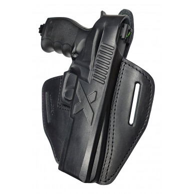 Leather Holster for Umarex T4E HDP 50 OWB – Right-Handed with Snap Button