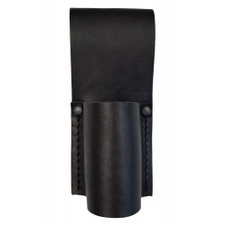 M16 Leather holster Holder Belt Pouch Case Flashlight Torch Baton Ø 30 mm black VlaMiTex