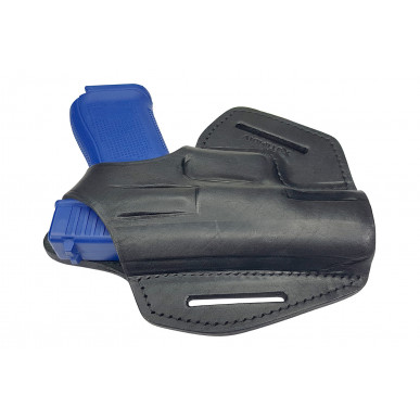 BXLi Leather Belt Holster for Glock 19 23 32 Black Left-Handed