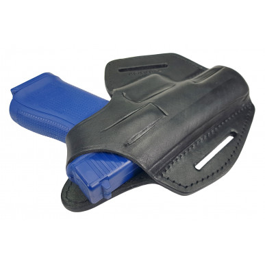 مناسب لليد اليسرى – Glock 19, 23, 32 حزام جلد خارجي OWB هولستر