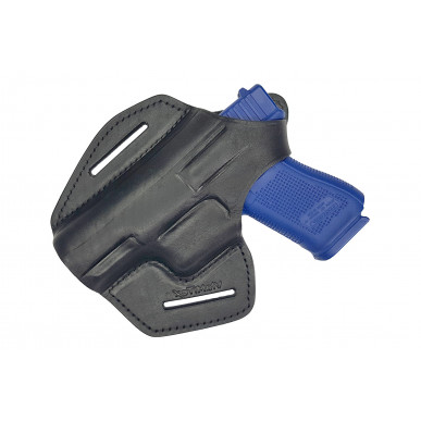 BXLi Leather Belt Holster for Glock 19 23 32 Black Left-Handed