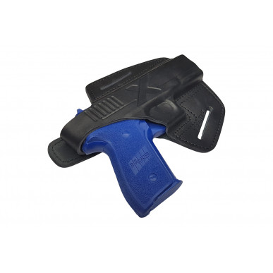 נרתיק עור לאקדח סיג זאואר P226 OWB – ליד ימין עם כפתור לחיצה
