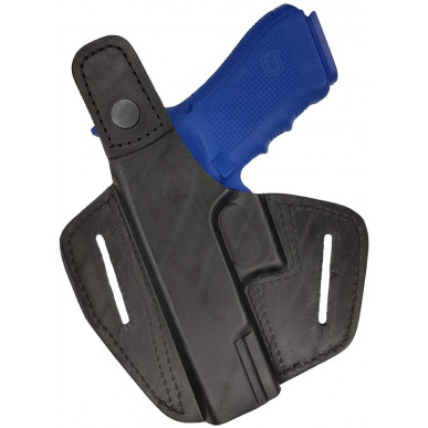Funda de cuero para Glock 20 21 35 38 OWB - Diestro con botón de presión