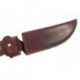 J31 Leather Knife Sheath, fits up to 35 x 130 mm blade knives, brown, VlaMiTex
