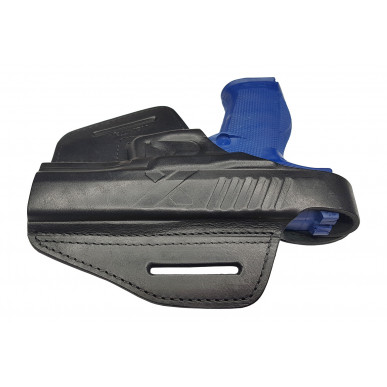 حافظة جلدية لـ Walther PDP Lauf 4,5 OWB - لليد اليمنى مع زر ضغط