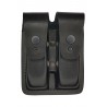 M2 Leather Double Mag Pouch black VlaMiTex