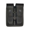 M2 Double compartiment à magazines en cuir pour HK P8 USP Noir VlaMiTex